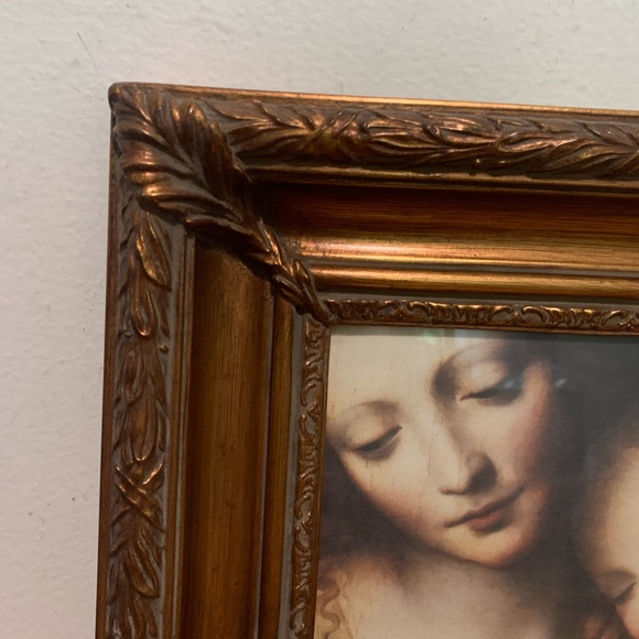 Wall Art Print in Gold Leaf Frame The Child Asleep - Picture 3 of 10